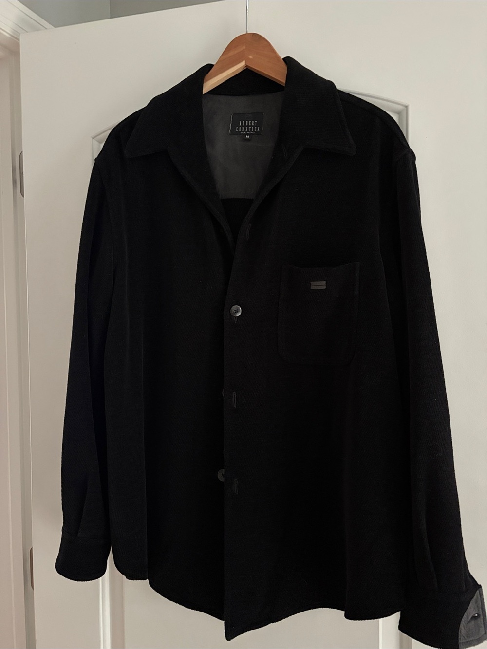 Archive Collective Black Lightweight Button-Up Shirt Jacket